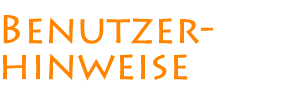 Benutzerhinweise